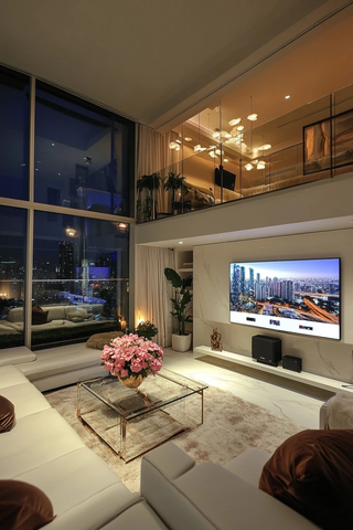 豪华公寓艺术墙双层公寓