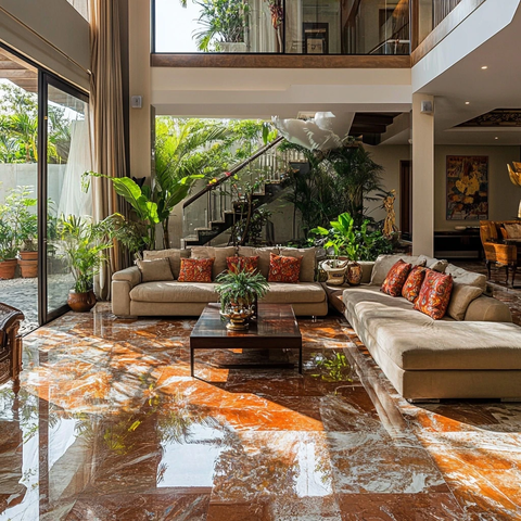 马赛克大理石客厅设计