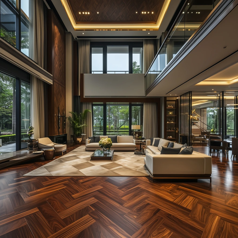 钻石圣檀木拼花地板