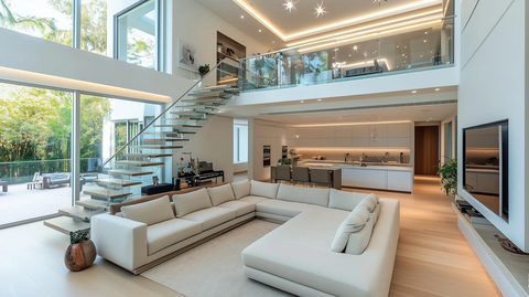 开放式客厅与厨房设计