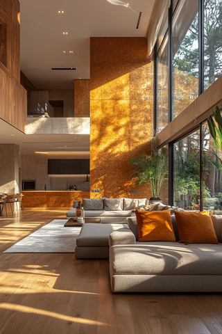 三角形高天花客厅