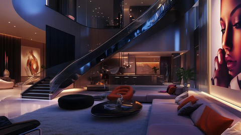 未来客厅家具楼梯装饰