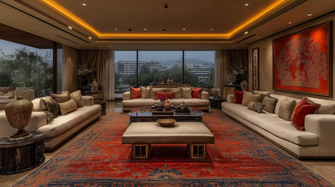 宽敞客厅豪华沙发艺术装饰