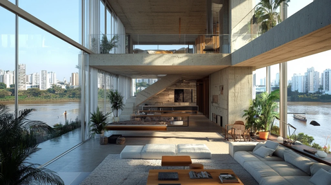 双层公寓河景设计