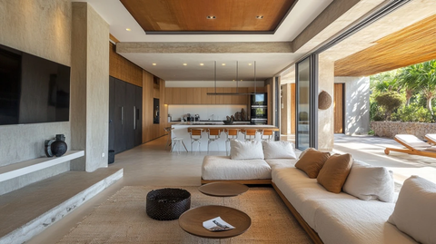 开放式客厅厨房设计