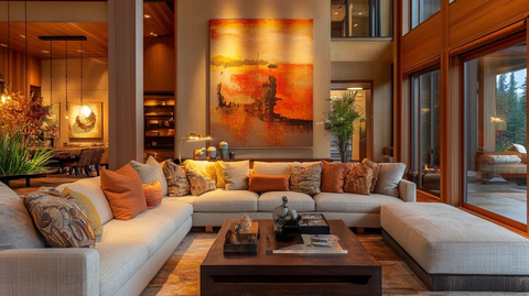 温暖客厅艺术装饰