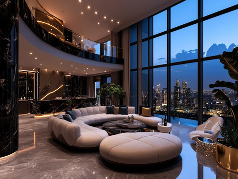 全景落地窗顶级豪宅