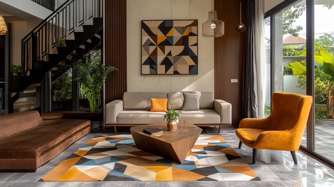 几何形状客厅设计