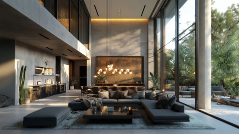 豪华客厅灯光设计