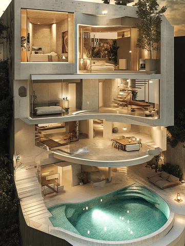 六层楼房办公居住分离