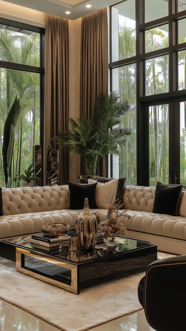 中性色调现代客厅设计