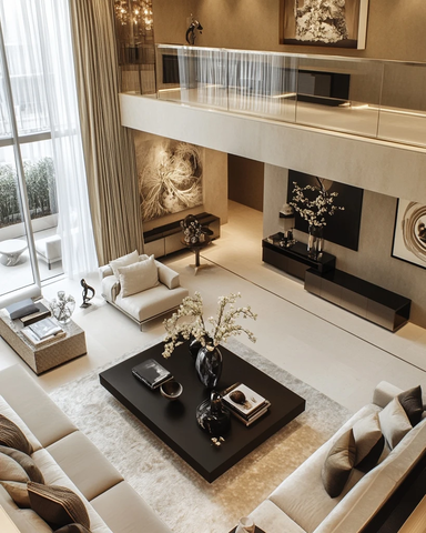 当代公寓客厅家具套装展示