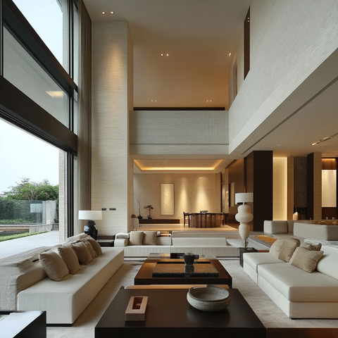 石材客厅简约布局设计