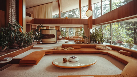 复古色调现代家居室内