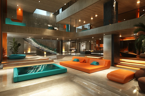 工业别墅游戏场景