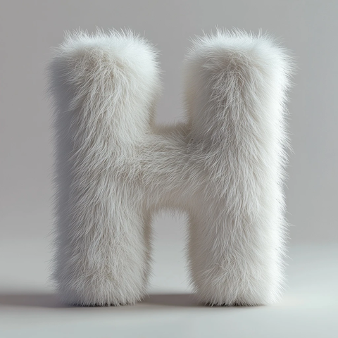 白色毛发数字悬浮空中