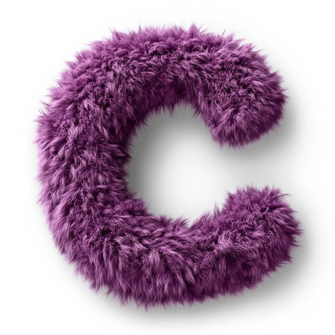 立体字母软绒玩偶