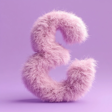 粉发字符紫色背景