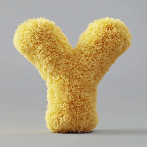 毛绒字母卡通造型