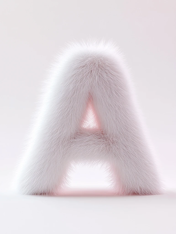 白色绒毛数字静物