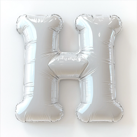 白色塑料形充气字母