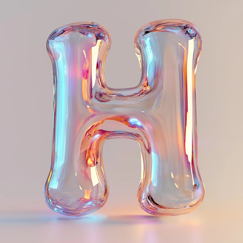 悬浮凝胶字母雕塑