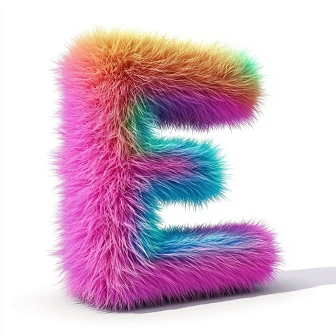 彩色字母卡通图标