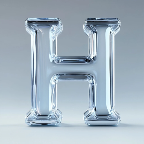 玻璃材质大写字母