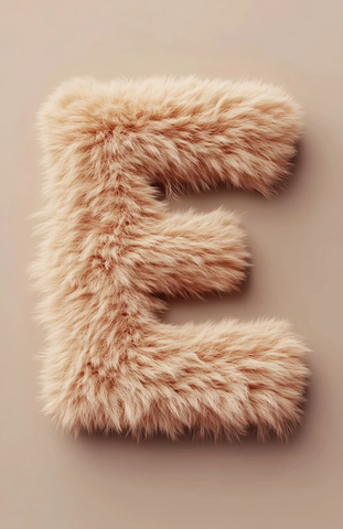 毛绒材质字母背景图