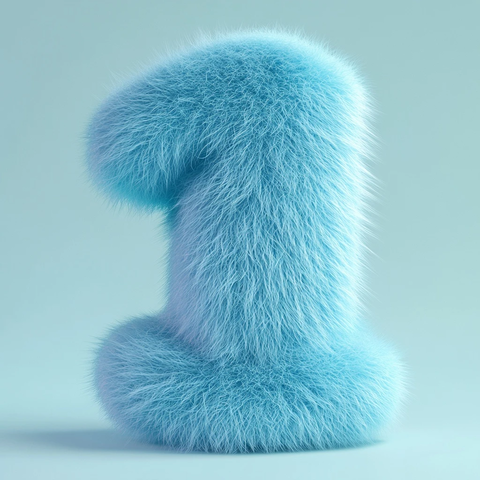 短毛粉蓝球体渲染