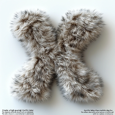 狗毛编织字母设计