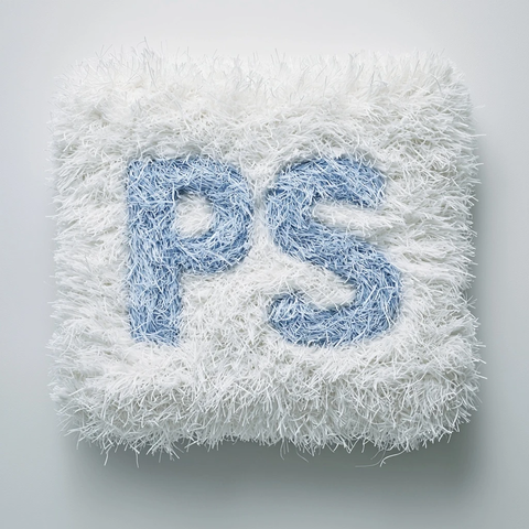 蓝色白色方块地毯