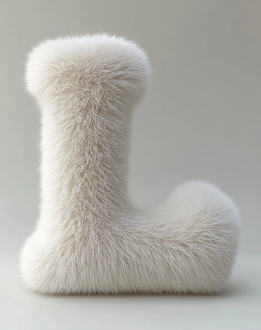 羊毛材质雕塑字母