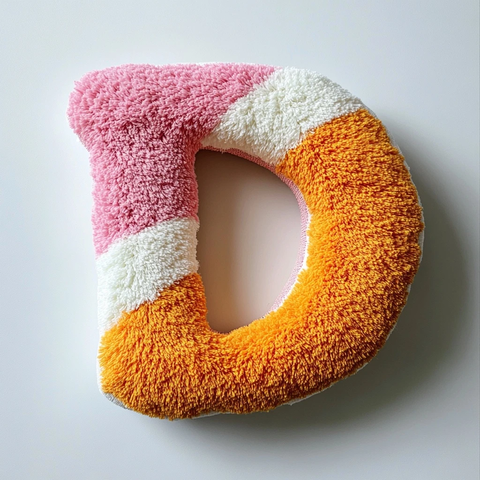 手工针毡字母设计