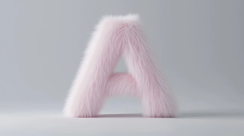 粉色软毛数字玩偶