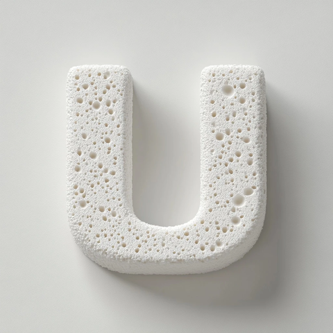 白色海绵字母放置桌面