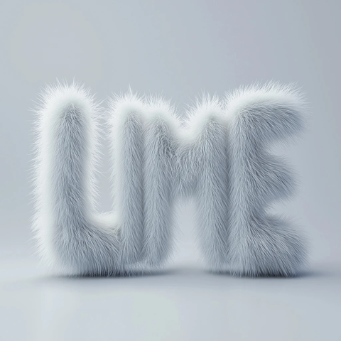 软毛材质字母展示
