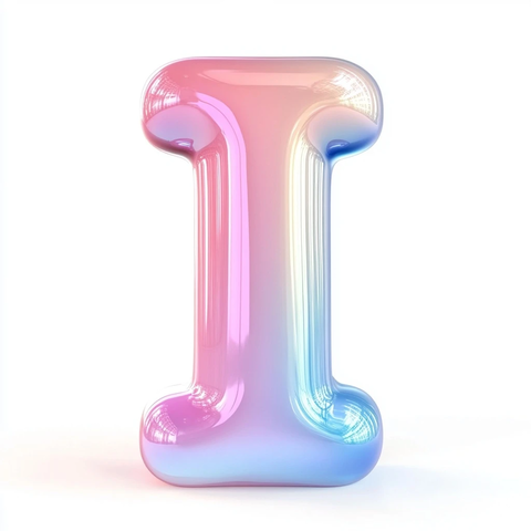 立体字母前视图