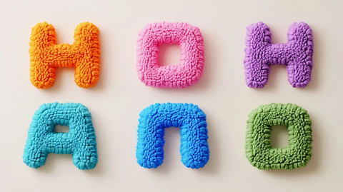 韩文字母绒线编织设计