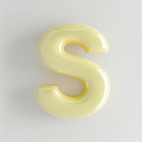 大写字母柔和线条