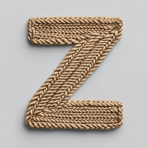 针织字母特写浅棕色