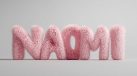 柔软绒毛立体名称标识