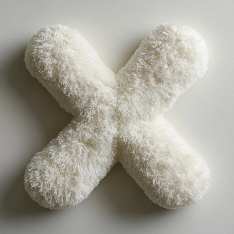 白色背景上形毛绒狗玩具