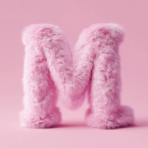 神秘勇者粉色立体文字