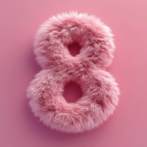 粉色柔软数字背景