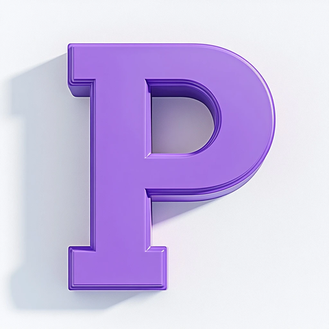 紫色字母近距离拍摄