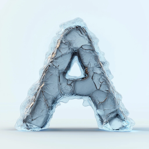 冰雕字母与数字