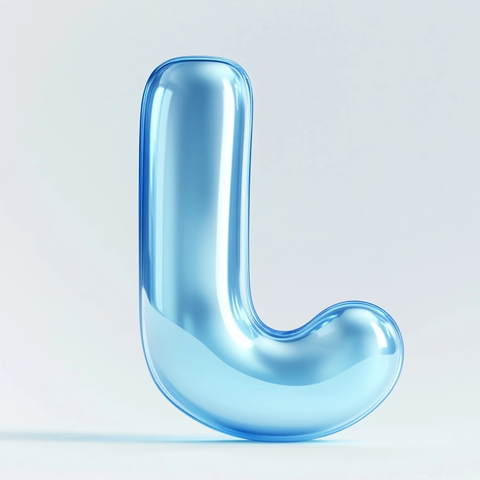 蓝色气球卡通图标