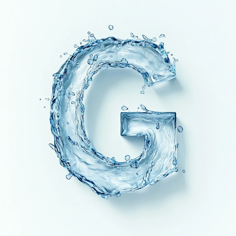 水滴形状字母和