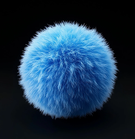 蓝色模糊球体渲染